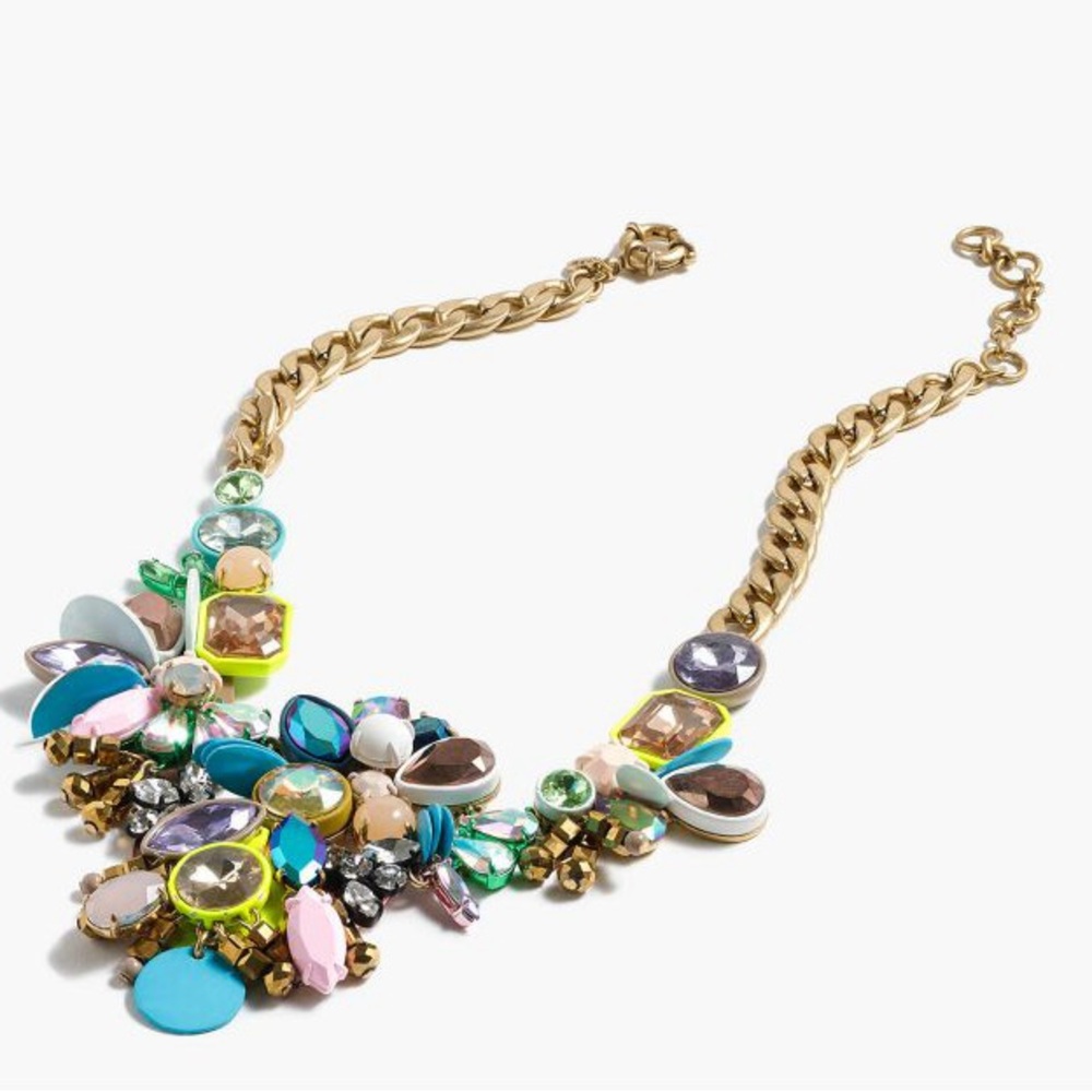 🌱 J. Crew Crystal Statement necklace - Brulee necklace - Picture 9 of 9
